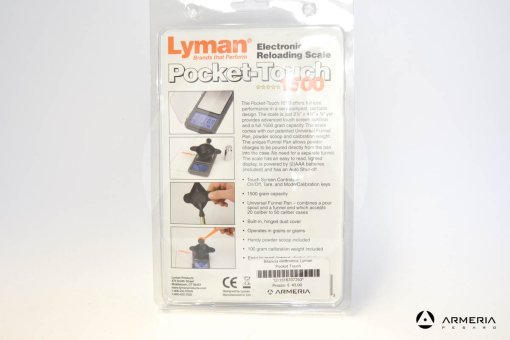 Bilancia bilancina elettronica Lyman Pocket Touch 1500 imballo