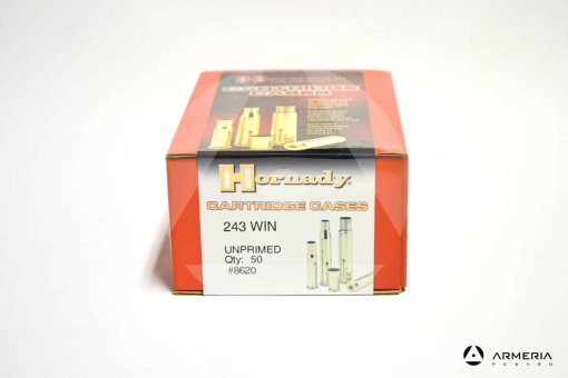 Bossoli Hornady calibro 243 Win Unprimed - 50 pezzi #8620
