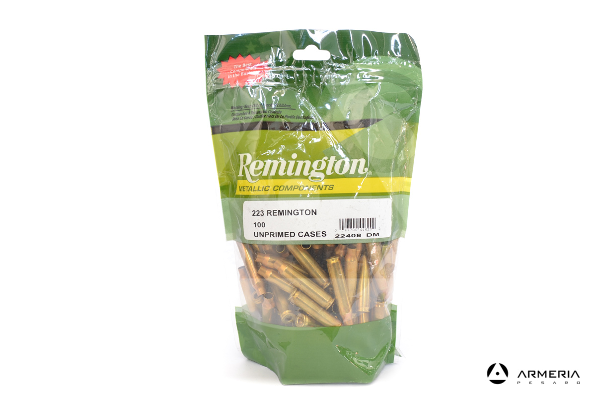 Bossoli Remington calibro 223 Unprimed Cases 100pz #22408