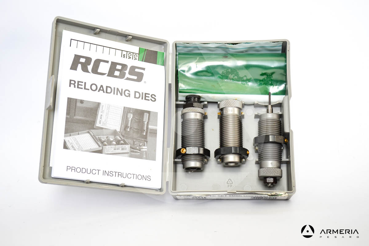 Dies RCBS 3-Die CARB TC Set calibro .9mm Luger _ 9x21 _ 9x23 - Gruppo B - #20515-1