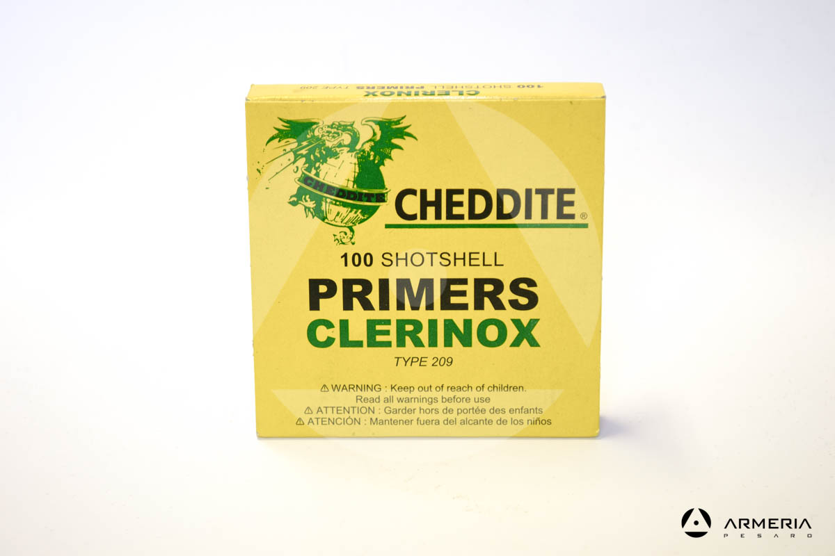 Inneschi Cheddite Primers Clerinox CX 2000 Type 209 - 100 pezzi