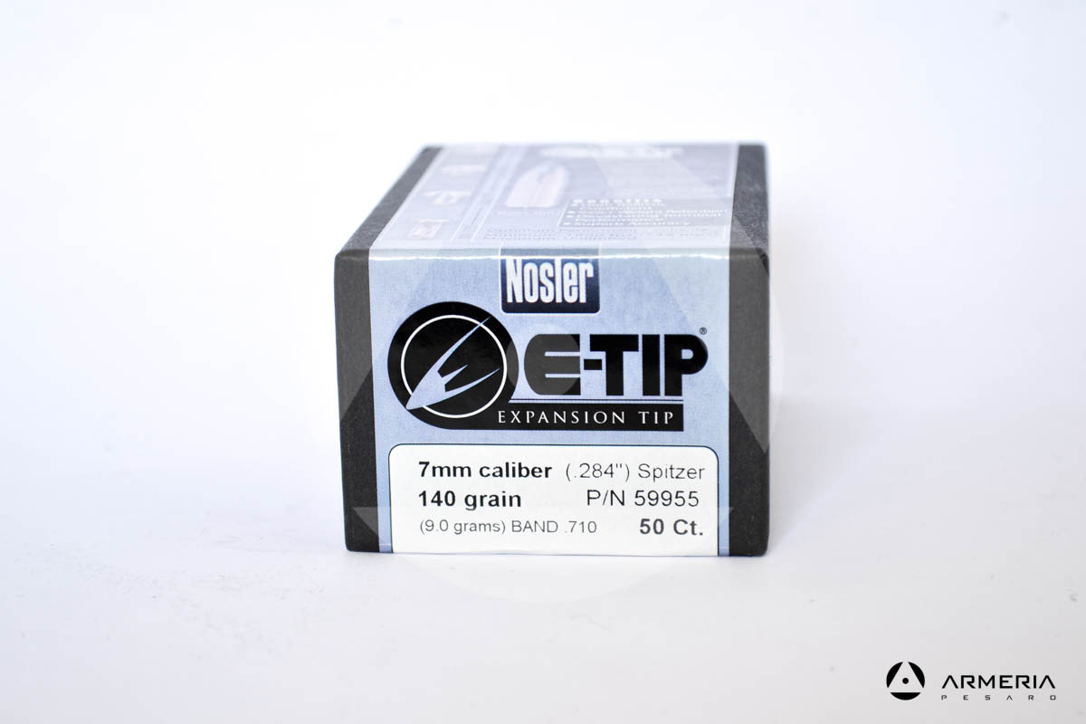 Palle Nosler E-Tip Expansion calibro 7mm - 140 grani - 50 pezzi #59955 modello Palle Nosler E-Tip Expansion calibro 7mm - 140 grani - 50 pezzi #59955 modello