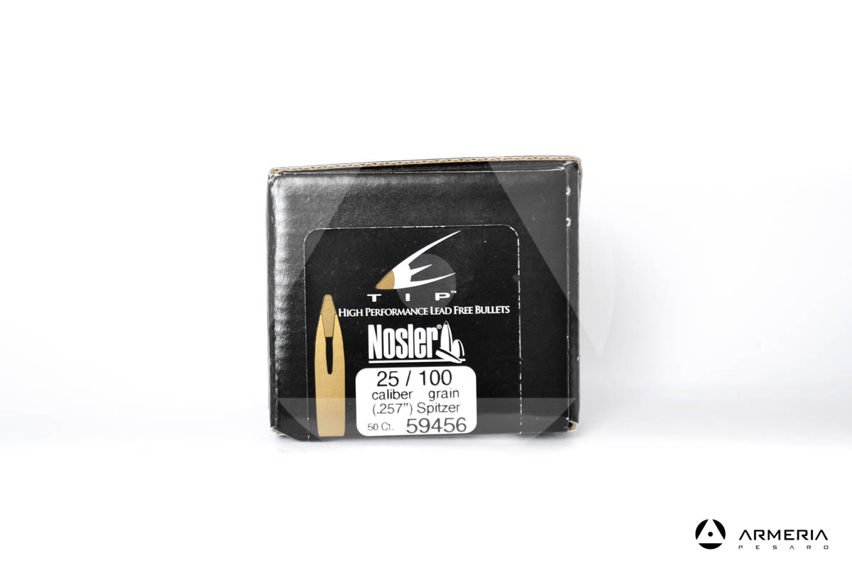 Palle Nosler Tip calibro 25 .257" - 100 grani - 50 pezzi #59456 modello