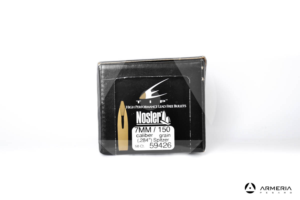 Palle Nosler Tip calibro 7mm .284" - 150 grani - 50 pezzi #59426 modello