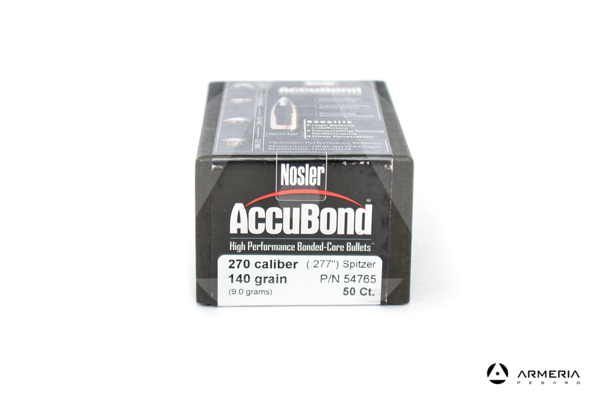 Palle ogive Nosler Accubond calibro 270 - 140 grani 50 pezzi #54765