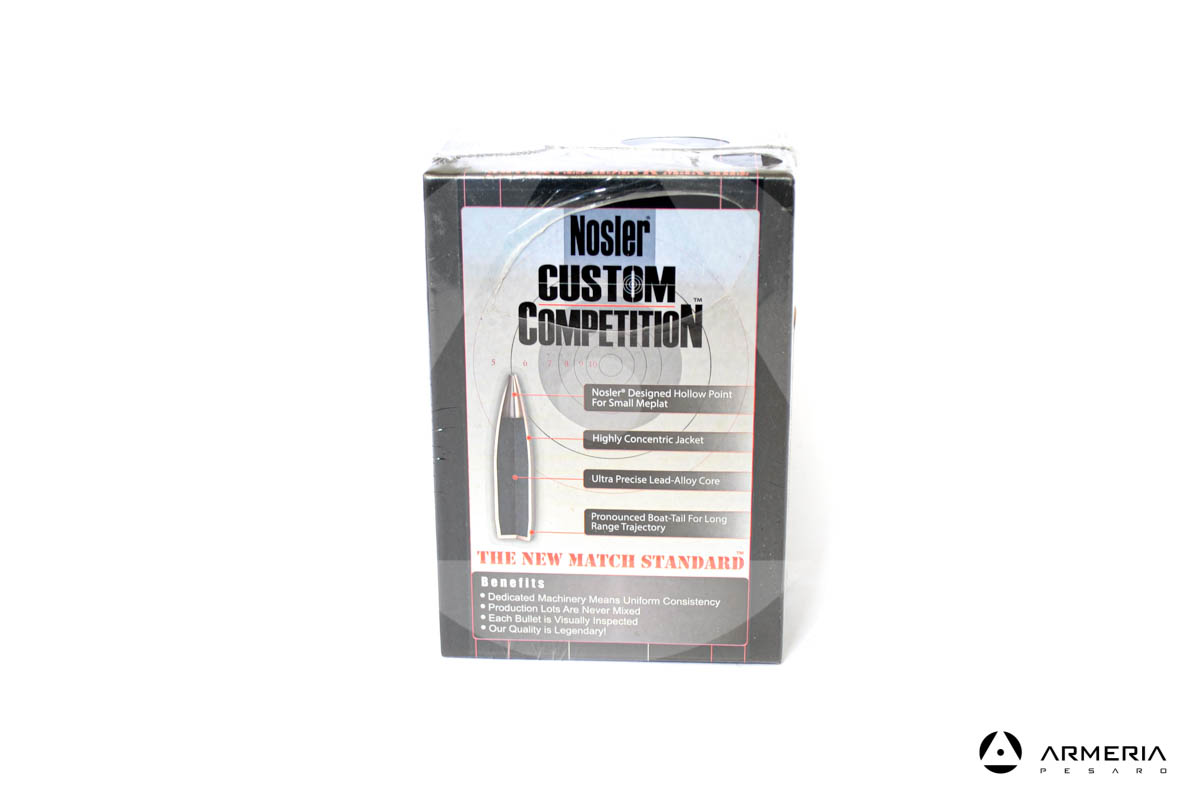 Palle ogive Nosler Custom Competition calibro 30 - 175 grani - 250 pezzi #53167