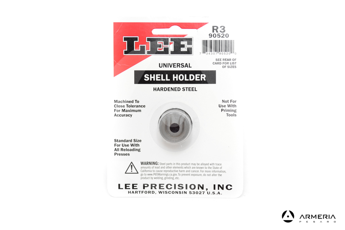 Shell Holder Lee R3 universale per pressa