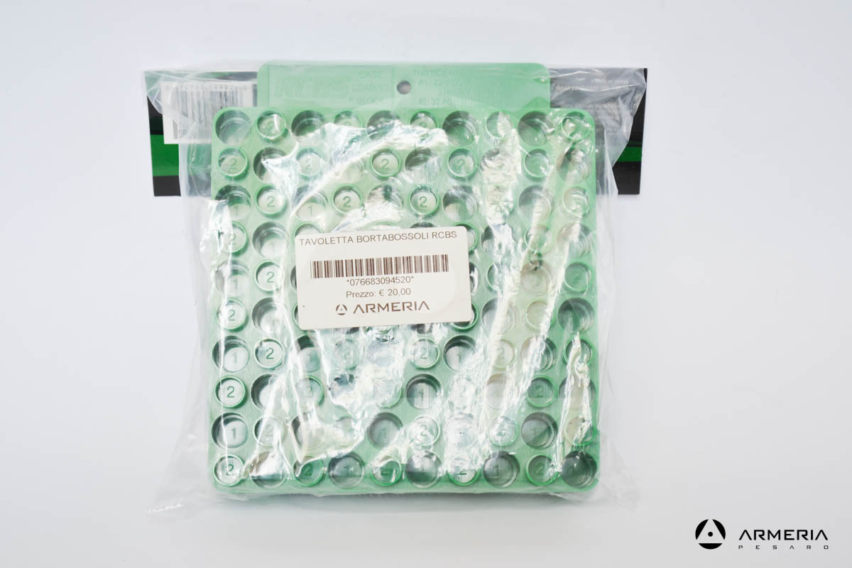 Tavoletta porta bossoli RCBS universale per 50 bossoli
