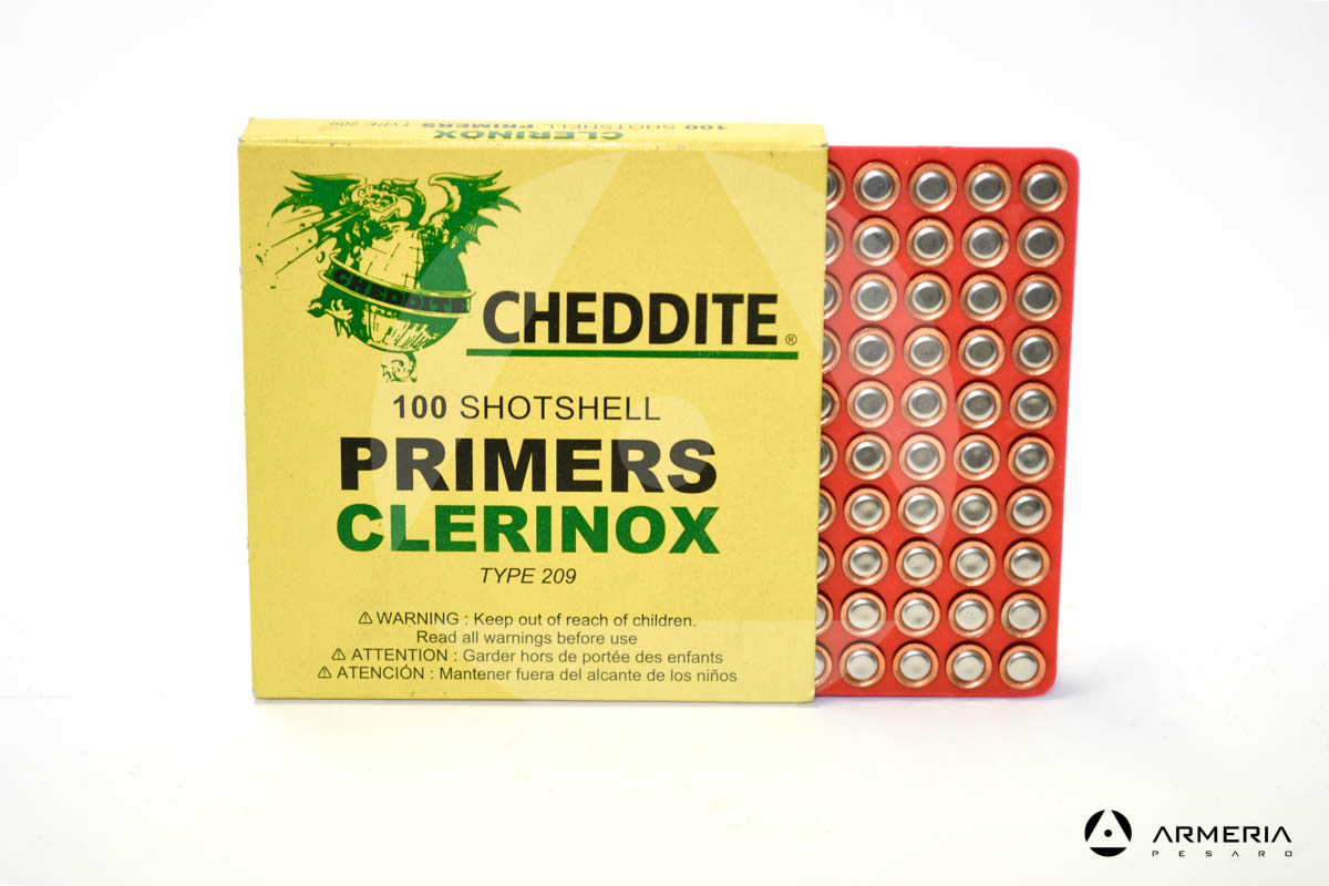 Inneschi Cheddite Primers Clerinox CX 2000 Type 209 - 100 pz.