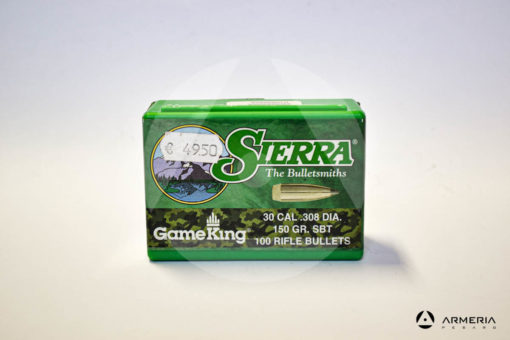 Palle Sierra GameKing calibro 30 .308 dia – 150 gr grani SBT – 100 pezzi #2125 vista 1