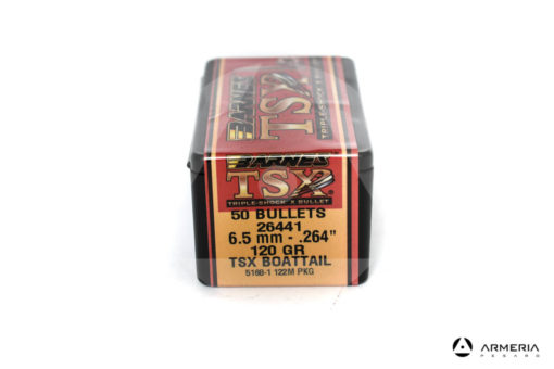 Palle ogive Barnes TSX calibro 6.5 mm .264" – 120 grani TSX BT - 50 pezzi #30244 ex