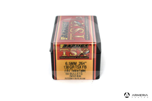 Palle ogive Barnes TSX calibro 6.5 mm .264" – 130 grani TSX FB - 50 pezzi #30246 mod