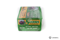 Palle ogive Sierra MatchKing calibro 30 .308 dia – 150 gr grani HPBT – 100 pezzi #2190 mod