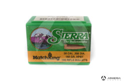 Palle ogive Sierra MatchKing calibro 30 .308 dia – 168 gr grani HPBT – 100 pezzi #2200