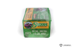 Palle ogive Sierra MatchKing calibro 30 .308 dia – 175 gr grani HPBT – 100 pezzi #2275 mod