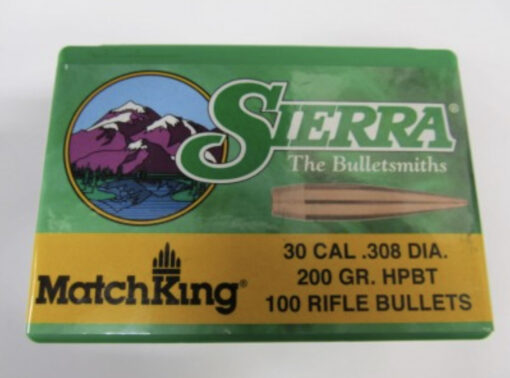 Palle ogive Sierra MatchKing calibro 30 – 200 grani HPBT 100 pz #2230
