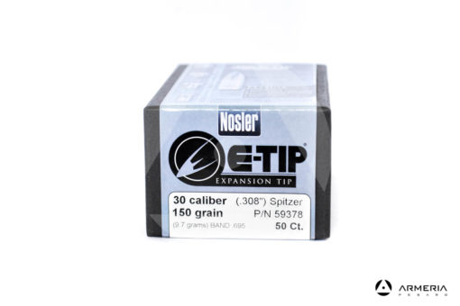 Palle Nosler E-Tip Expansion calibro 30 - 150 grani - 50 pezzi #59378 modello