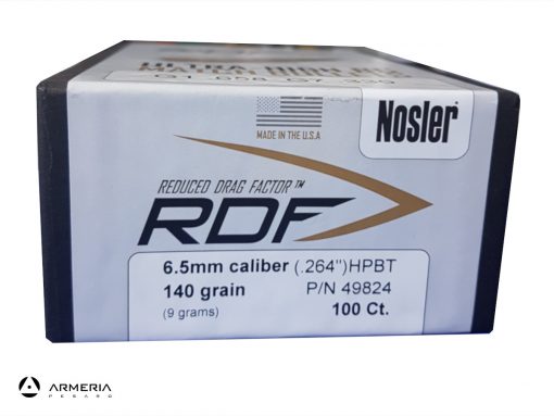 Palle Nosler RDF calibro 6.5 da 140 grani