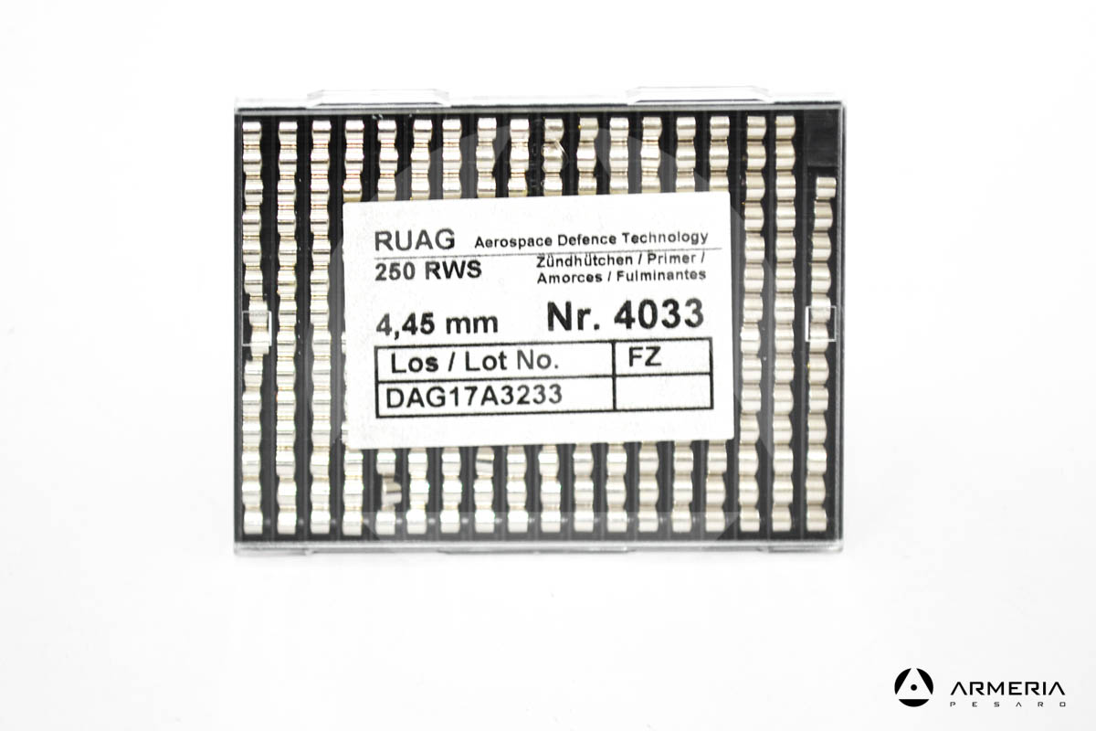 Inneschi RWS Small Rifle 4,45 mm - nr. 4033 - 250 pezzi