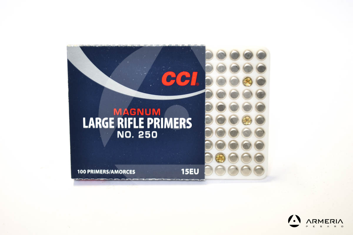 Inneschi CCI Magnum Large Rifle Primers n. 250 - 100 pz  15EU Inneschi CCI Magnum Large Rifle Primers n. 250 - 100 pz 15EU