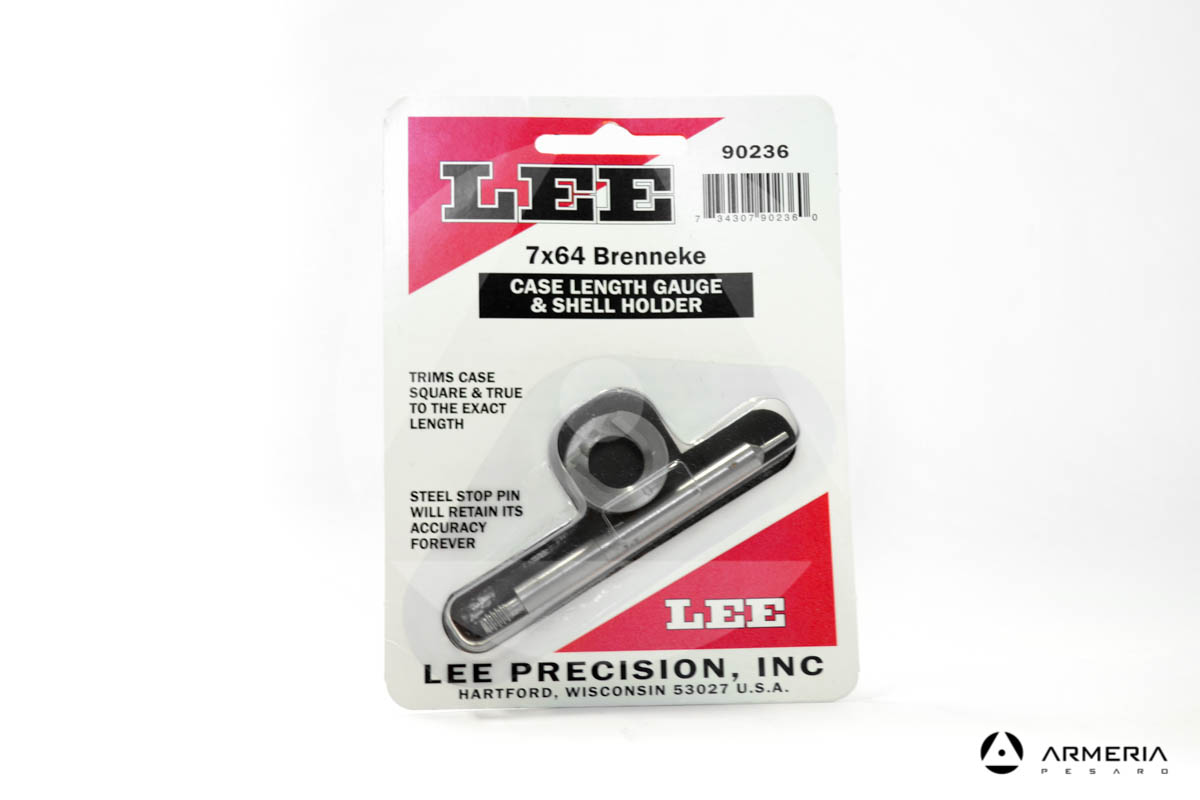 Asta tornitura bossoli Lee Precision calibro 7x64 Brenneke e Shell Holder #90236