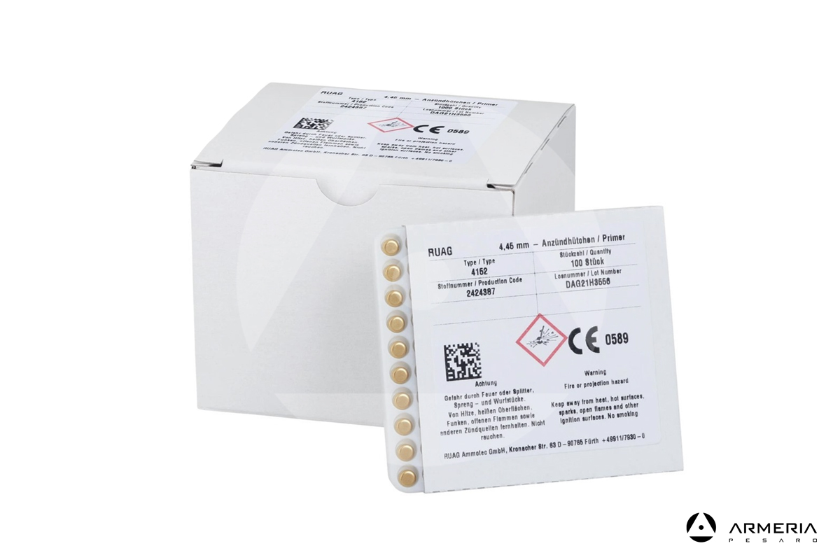 Inneschi Geco Small Pistol Primers n. 4152 - 100 pezzi