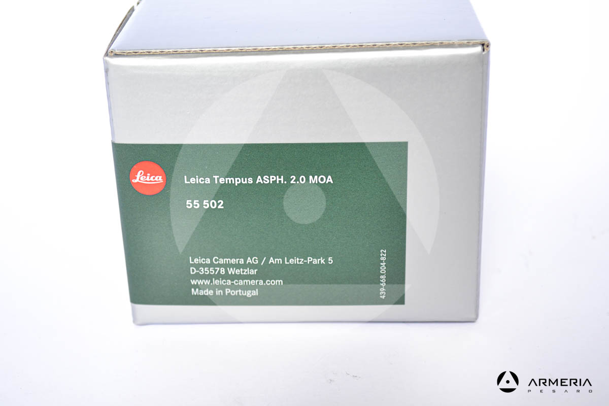 Punto rosso puntatore Leica Tempus ASPH. 2.0 MOA #55502 imballo Punto rosso puntatore Leica Tempus ASPH. 2.0 MOA #55502 imballo