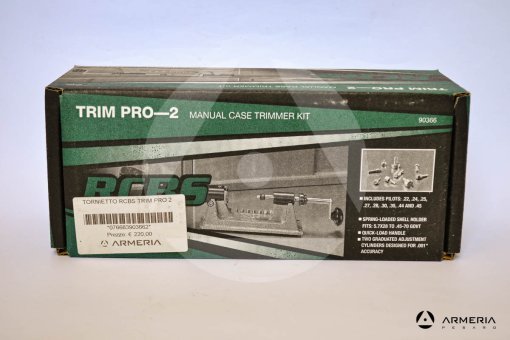 Tornio Tornietto manuale RCBS Trim Pro-2 + kit pilotini #90366 imballo