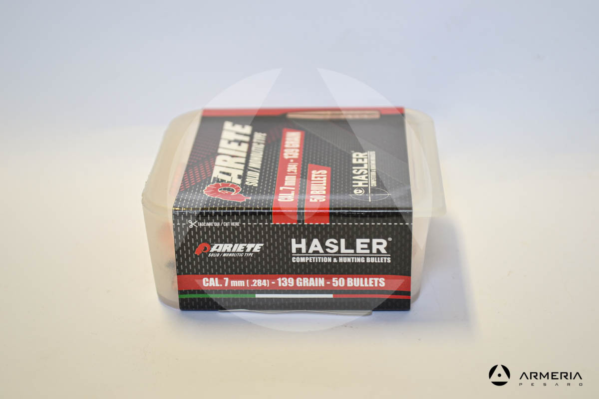 Palle ogive Hasler Competition Ariete solid monolitic type calibro 7 mm .284 - 139 grani - 50 pezzi_1 -01