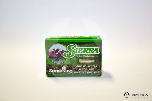 Palle ogive Sierra GameKing calibro 270 227 dia – 130 gr grani SBT – 100 pezzi #1820 vista 1
