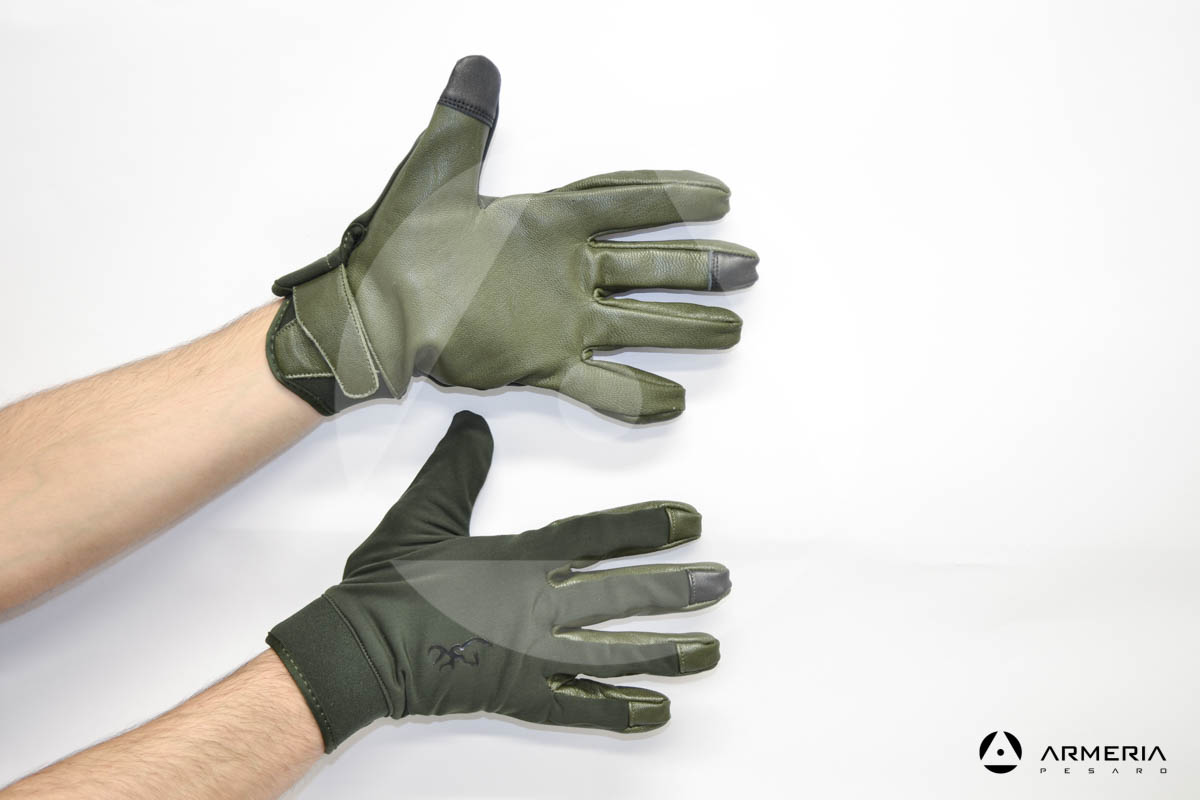 Guanti Browning Dynamic taglia M con palmo in pelle di capra