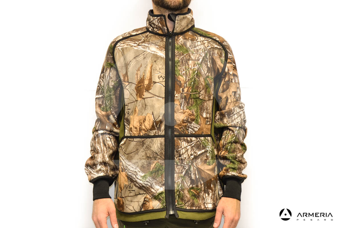 Giacca reversibile in Pile Browning Power Fleece verde taglia M