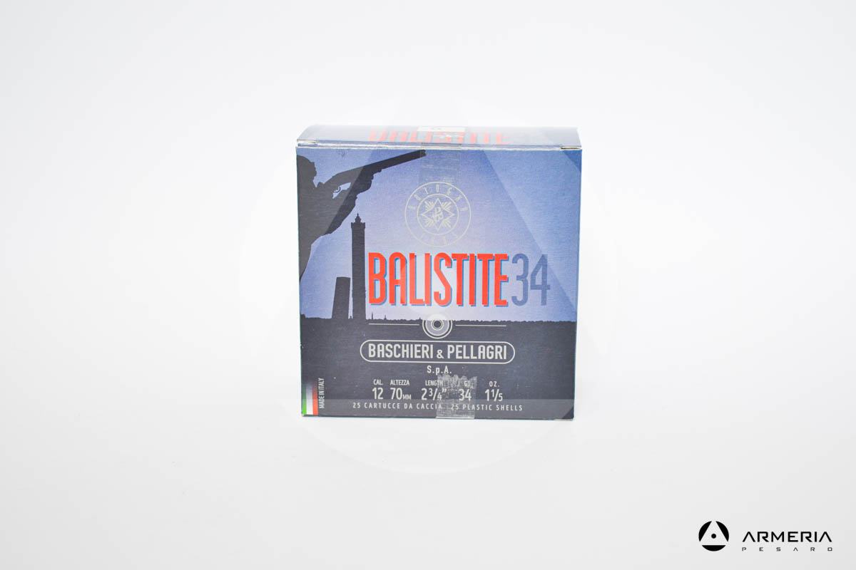 B&P Baschieri e Pellagri Balistite 34 calibro 12 - Piombo 5 - 25 cartucce