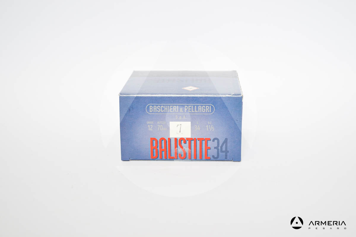 B&P Baschieri e Pellagri Balistite 34 calibro 12 - Piombo 7 - 25 cartucce modello