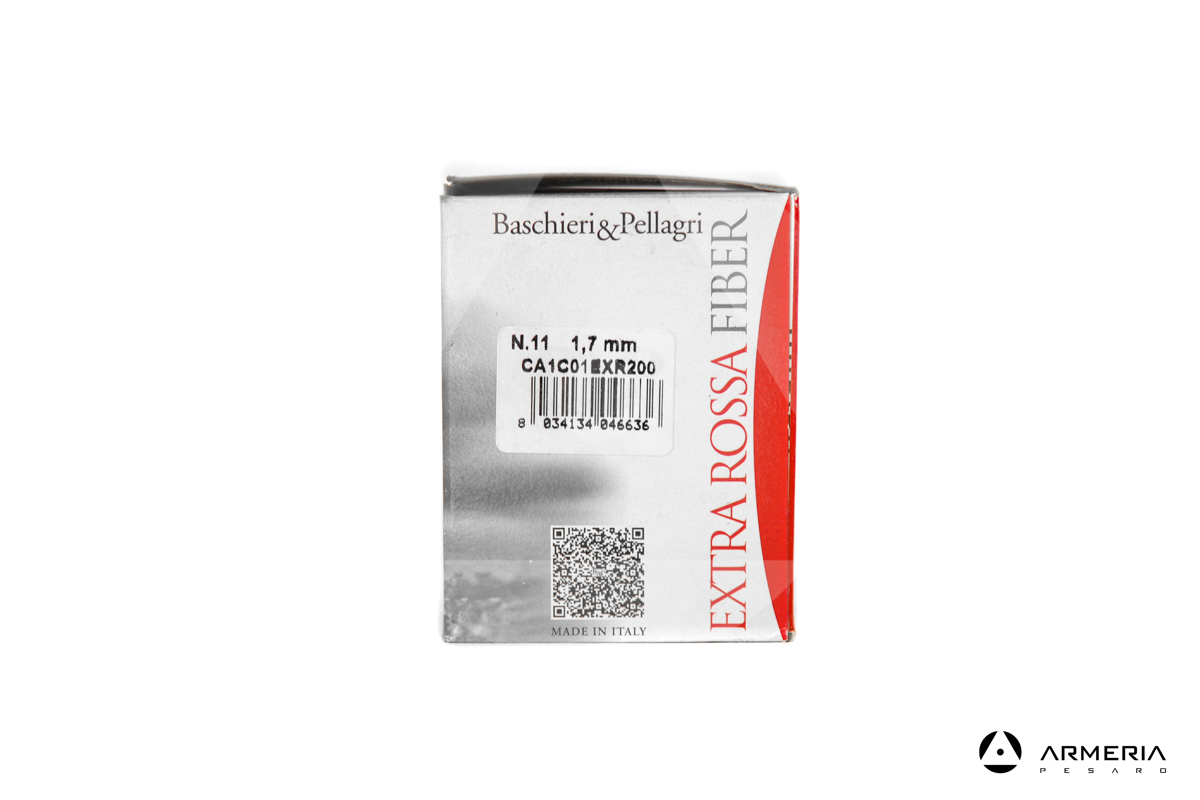 B&P Baschieri e Pellagri Extra Rossa Fiber calibro 28 Piombo 11 - 25 cartucce lato