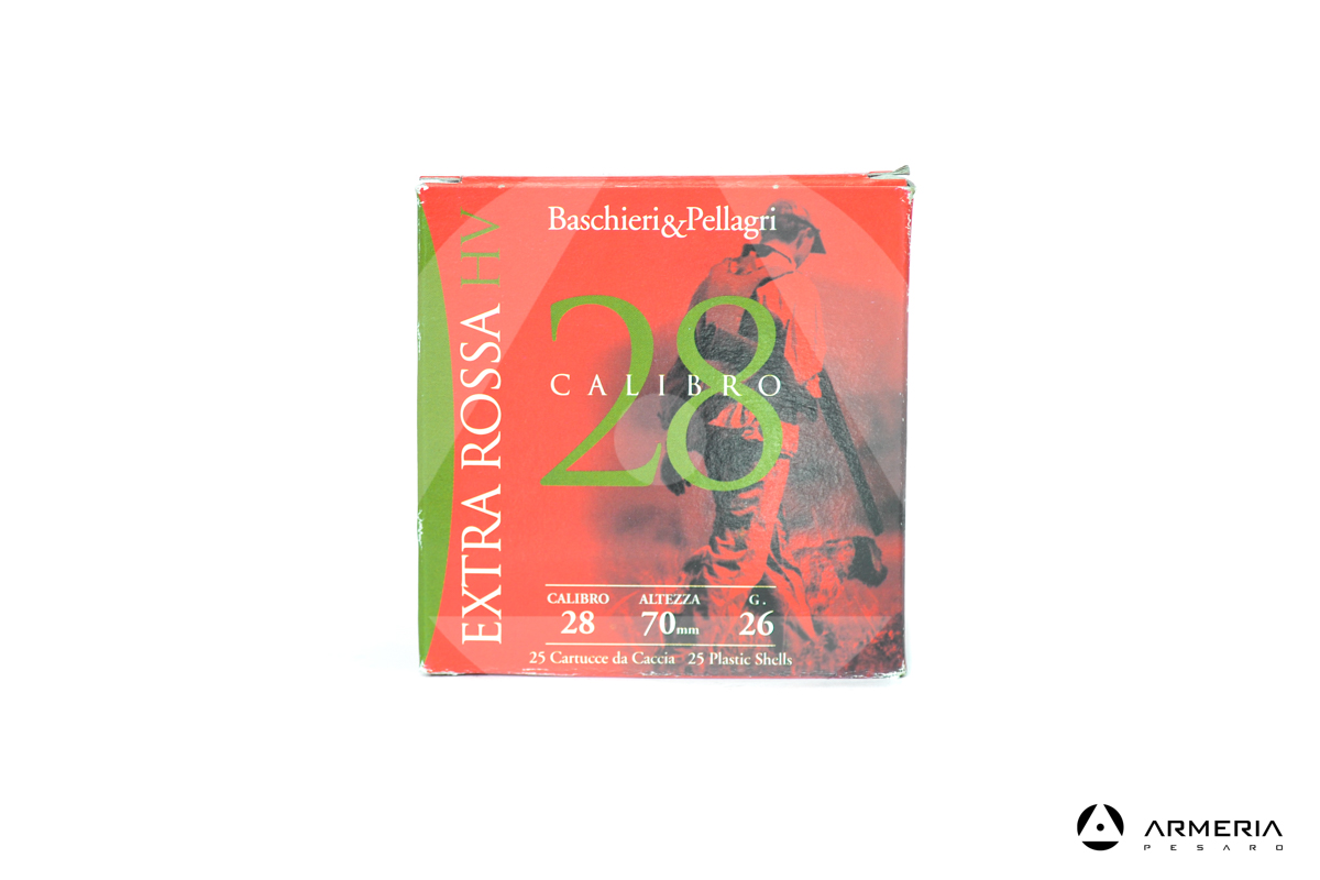 B&P Baschieri e Pellagri Extra Rossa HV calibro 28 Piombo 9.5 - 25 cartucce