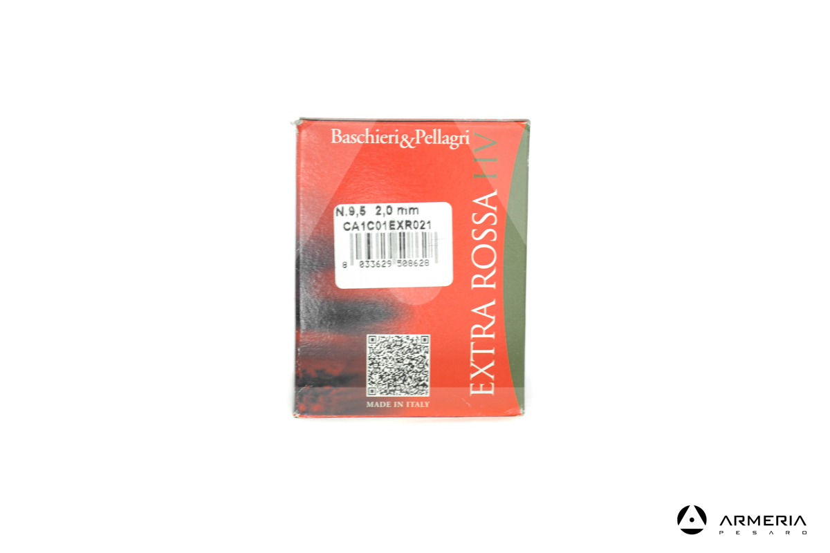 B&P Baschieri e Pellagri Extra Rossa HV calibro 28 Piombo 9.5 - 25 cartucce lato