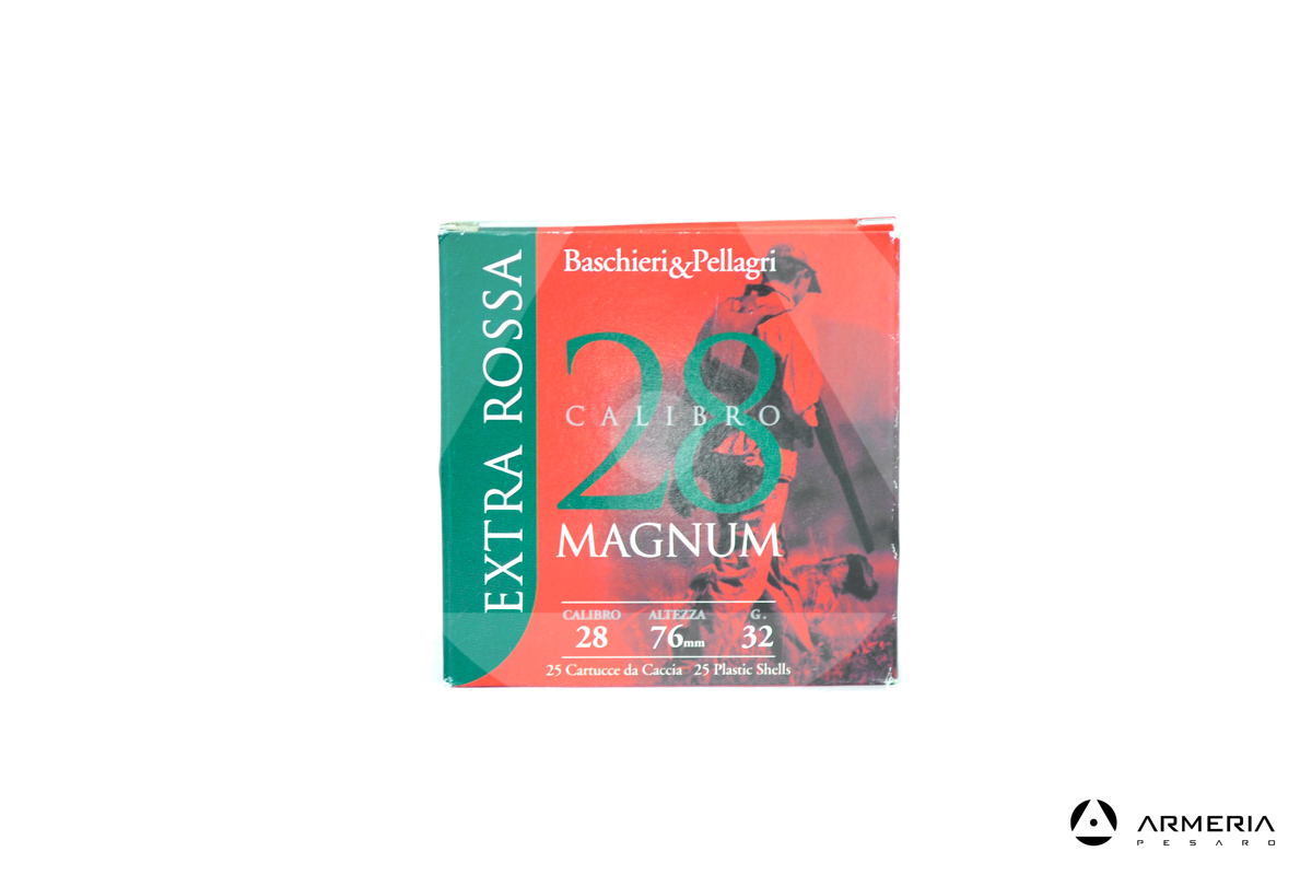 B&P Baschieri e Pellagri Extra Rossa calibro 28 Magnum Piombo 5 - 25 cartucce