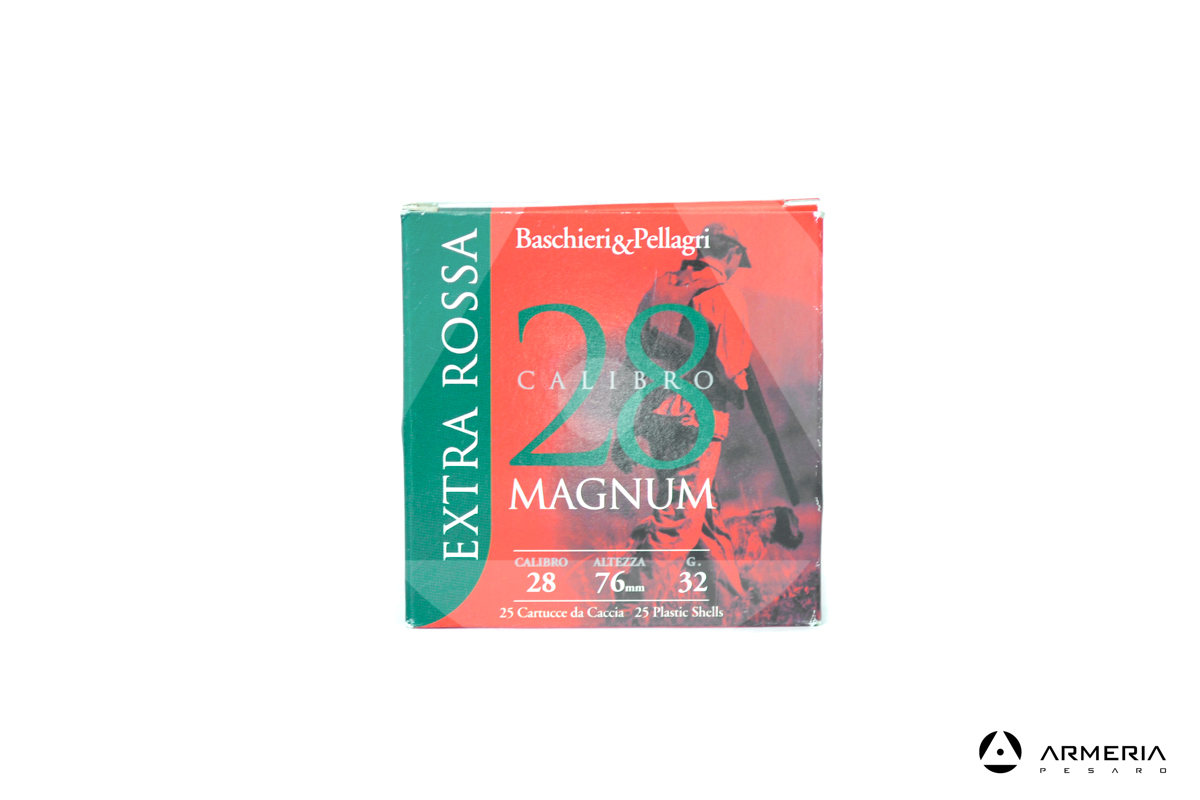 B&P Baschieri e Pellagri Extra Rossa calibro 28 Magnum Piombo 6 - 25 cartucce