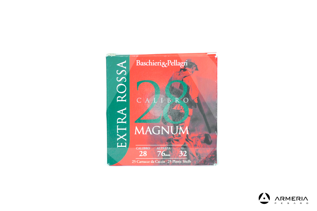 B&P Baschieri e Pellagri Extra Rossa calibro 28 Magnum Piombo 8 - 25 cartucce