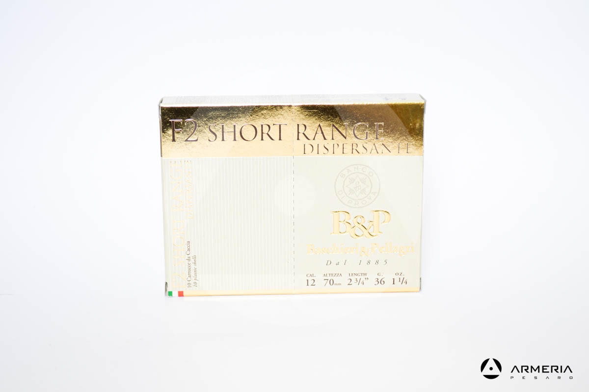 B&P Baschieri e Pellagri F2 Short Range Dispersante calibro 12 - Piombo 9,5 9_5 - 10 cartucce