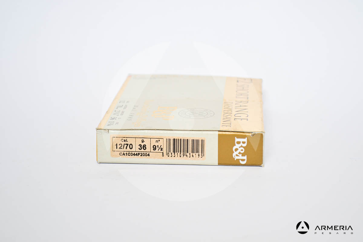 B&P Baschieri e Pellagri F2 Short Range Dispersante calibro 12 - Piombo 9,5 9_5 - 10 cartucce modello