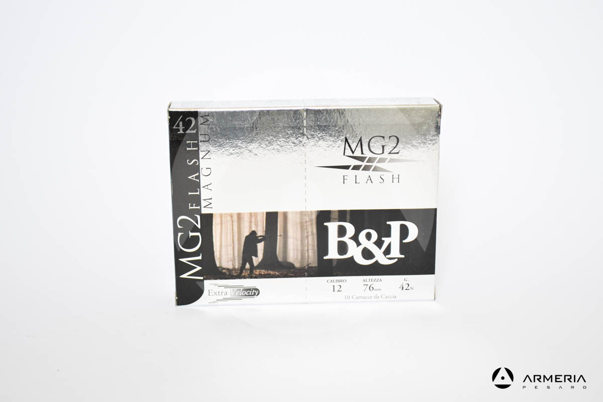 B&P Baschieri e Pellagri MG2 Flash Magnum Extra Velocity calibro 12 - Piombo 4 - 10 cartucce B&P Baschieri e Pellagri MG2 Flash Magnum Extra Velocity calibro 12 - Piombo 4 - 10 cartucce