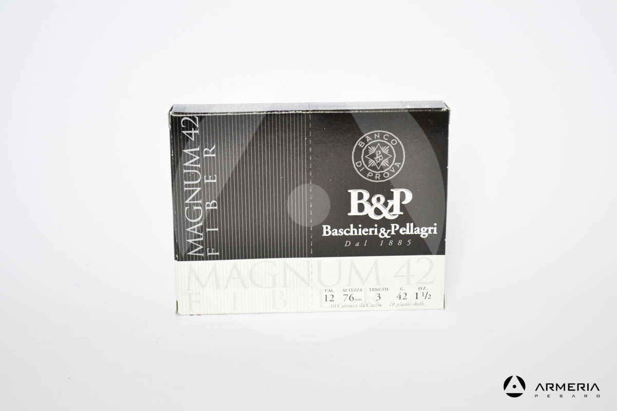 B&P Baschieri e Pellagri Magnum 42 Fiber calibro 12 - Piombo 7 - 10 cartucce B&P Baschieri e Pellagri Magnum 42 Fiber calibro 12 - Piombo 7 - 10 cartucce