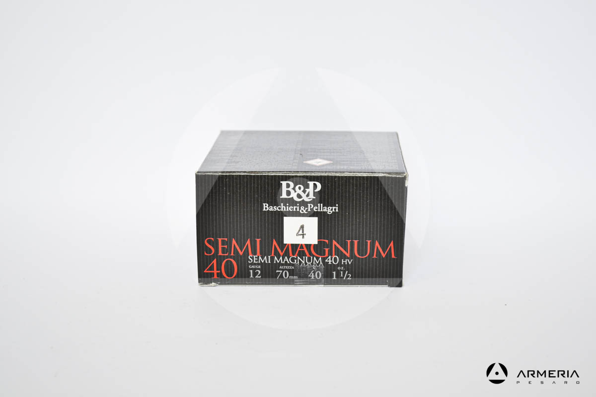 B&P Baschieri e Pellagri Semimagnum 40 HV calibro 12 - Piombo 4 - 25 cartucce modello