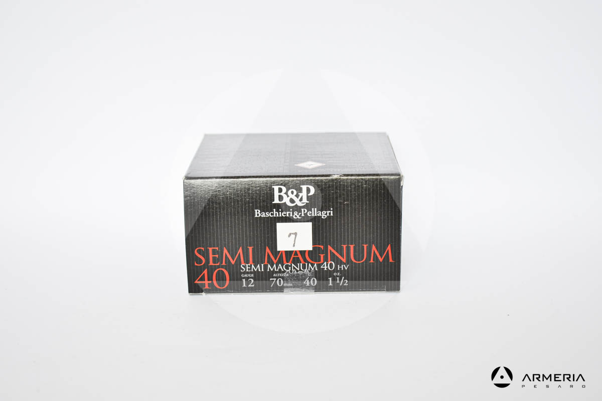 B&P Baschieri e Pellagri Semimagnum 40 HV calibro 12 - Piombo 7 - 25 cartucce modello