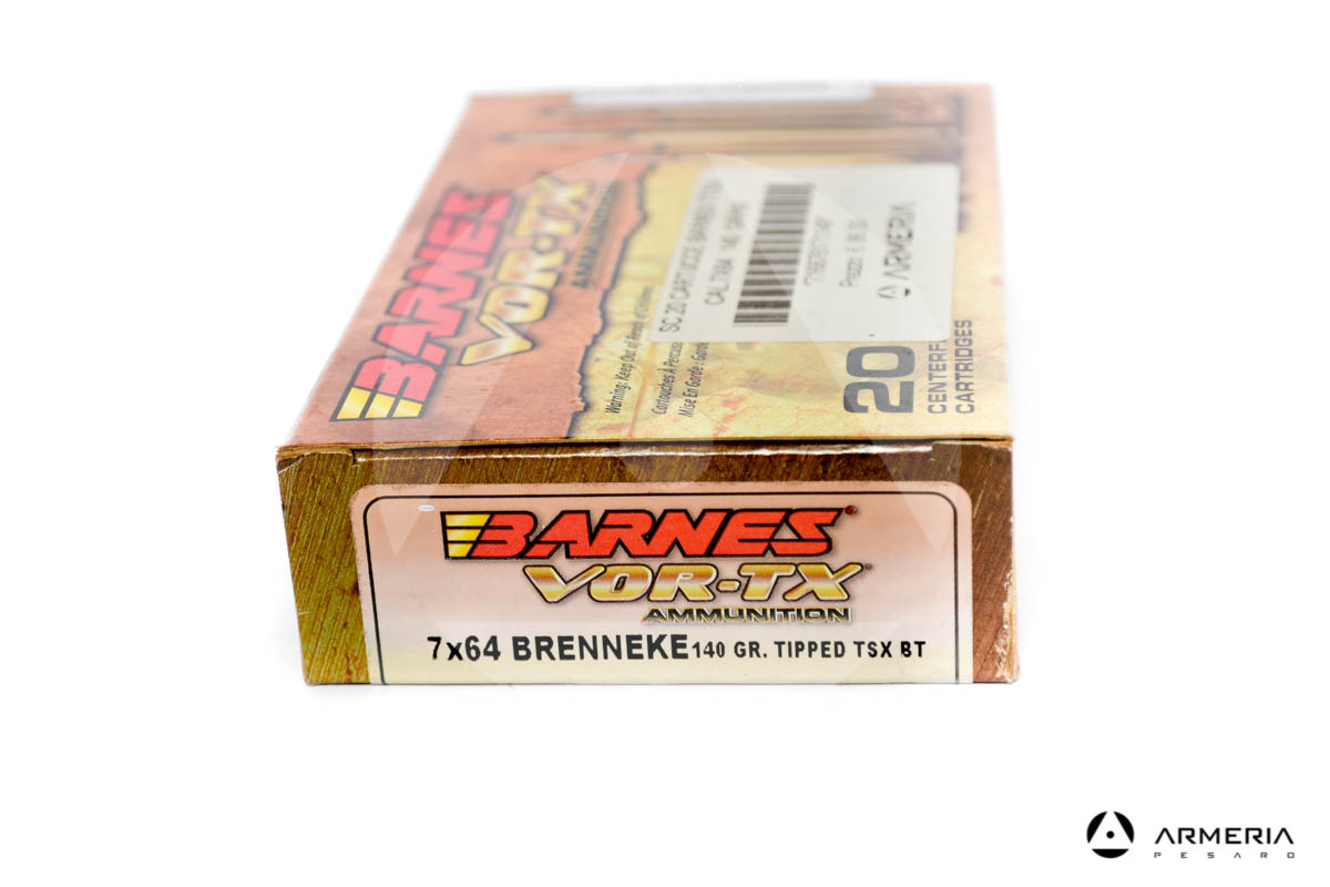 Barnes VOR-TX Ammunition calibro 7mm Rem Mag 140 grani Tipped TSX BT 20 cartucce