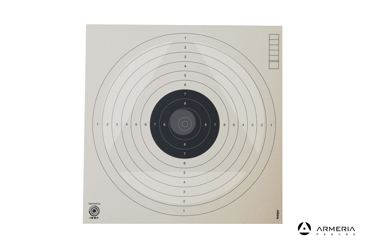Bersaglio in cartone Kuger approvato ISSF 17x17