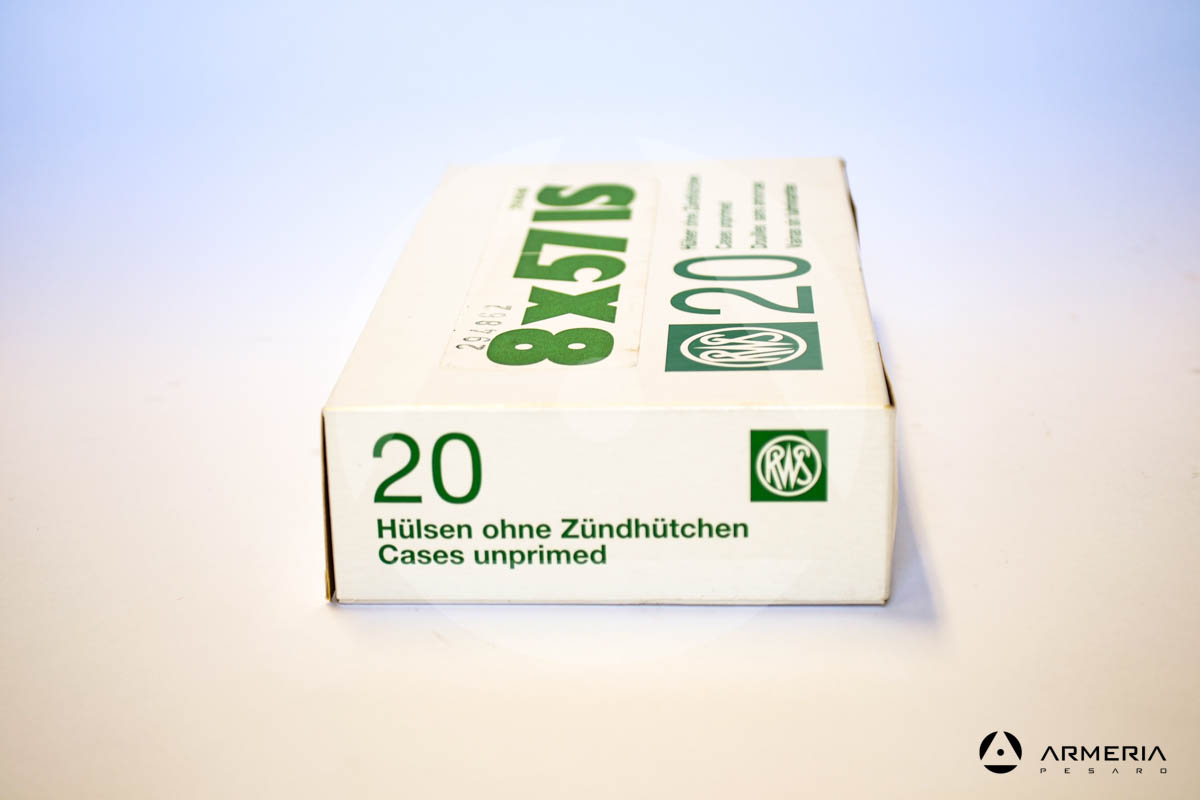 Bossoli RWS 8x57 JS - calibro 8 - 20 pezzi_1 vista 2