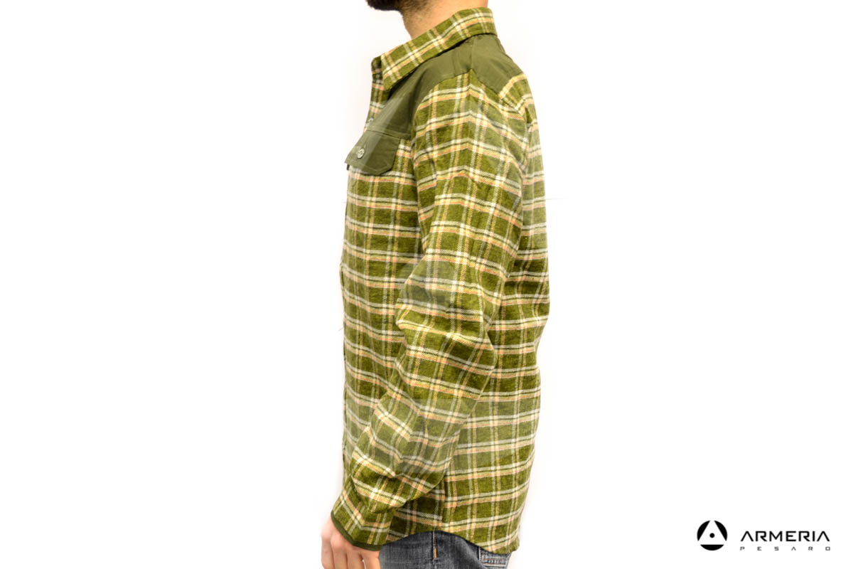 Camicia a quadri scozzese Patton taglia M lato